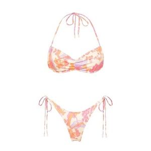 NWT Triangl Greta Sherbet Floral Bikini Set (and Bag!)